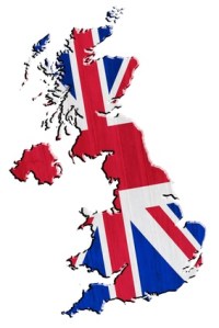 UK with Union Jack