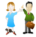 Jenny and Michael thumbs up